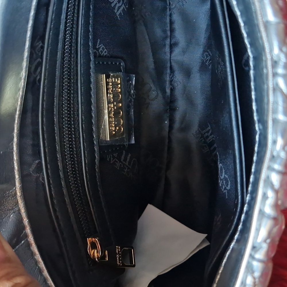 Versace Jeans Couture Silver Quilted Women's Bag - Picture 7 of 12